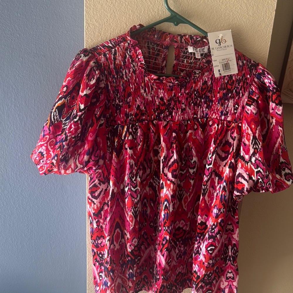 Colorful Patterned Blouse - Picture 4 of 4